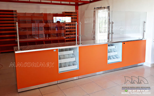 Mostrador para ferreteras tipo truper o fix, Mostradores tipo comex, mostradores para negocio de pintura