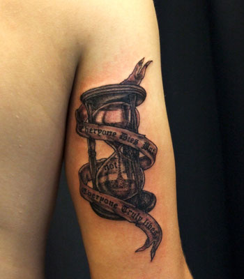 hour glass tattoo