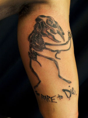 rabbit bone tattoo