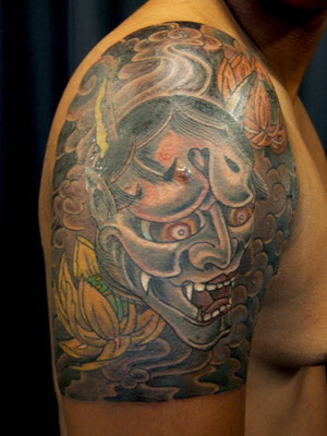 般若　刺青　Genestar Tattoo Okinawa JAPAN