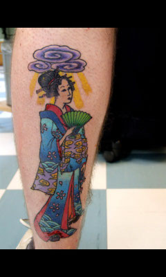 geisha  tattoo work ryukyu 