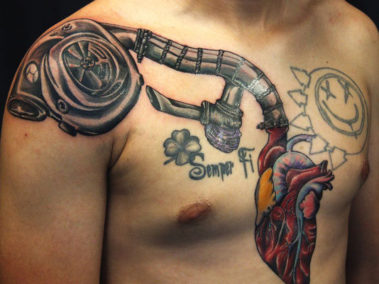 turbo with heart tattoo