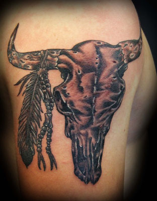cowskull tattoo