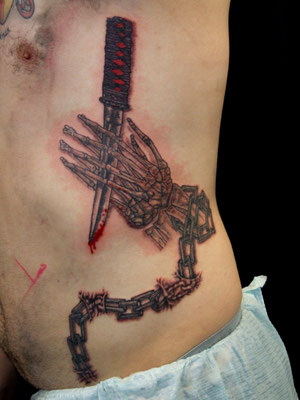 skull nife Genestar Tattoo Okinawa JAPAN