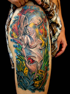 color tattoo  Genestar Tattoo Studio Okinawa Japan