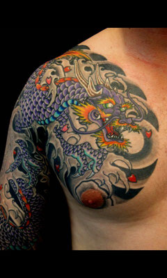 Dragon Japanese Genestar Tattoo Okinawa JAPAN