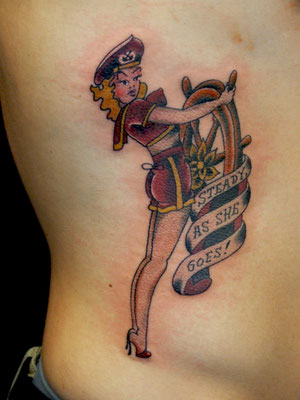 pin up girl tattoo
