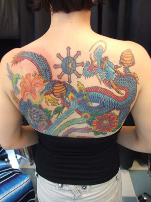 dragon Genestar Tattoo Okinawa JAPAN
