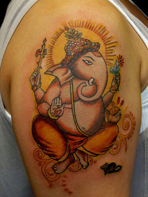 ganesha tattoo work