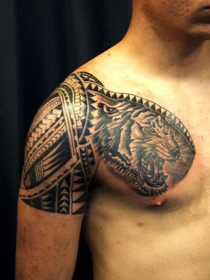 tiger tribal tattoo