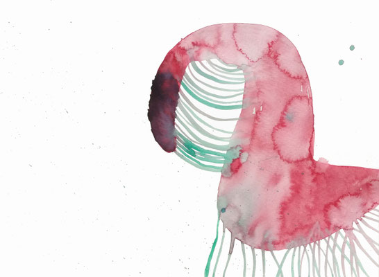 Hold II, Aquarellfarbe auf Papier, 24 x 32 cm, Susanne Renner-Schulz, 2020