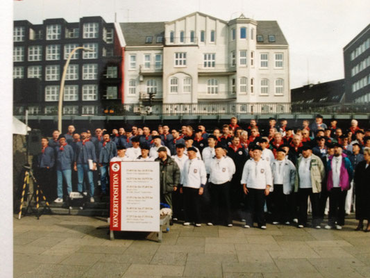 1996 Konzert auf den Landungsbrücken in Hamburg