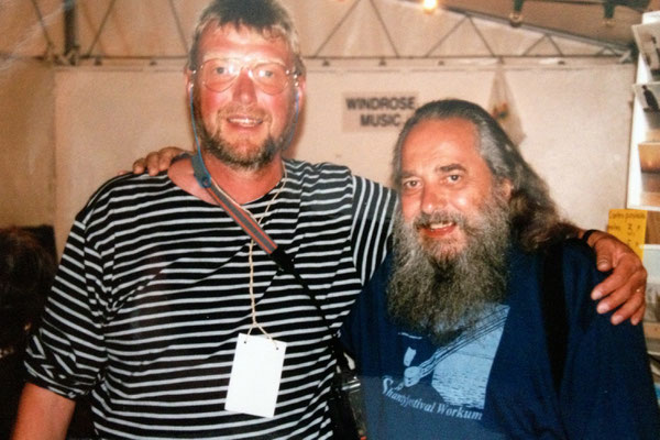 1997 Foto mit einem Großen der Shanty-Szene - Johnny Collins
