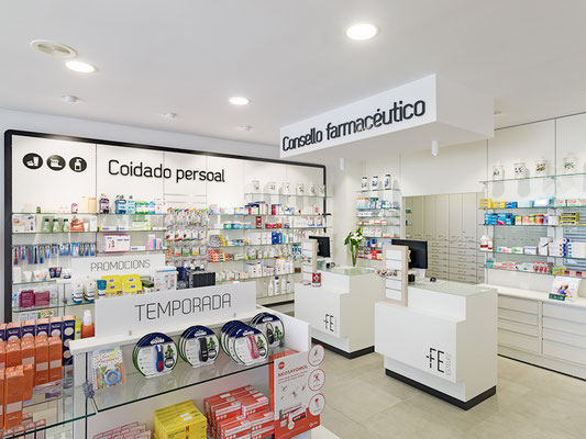 Diseño, proyecto y reforma farmacia - Santiago Galicia
