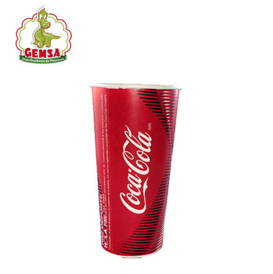 Vaso de Papel 22 Oz Coca-Cola - Paquete con 50 pz
