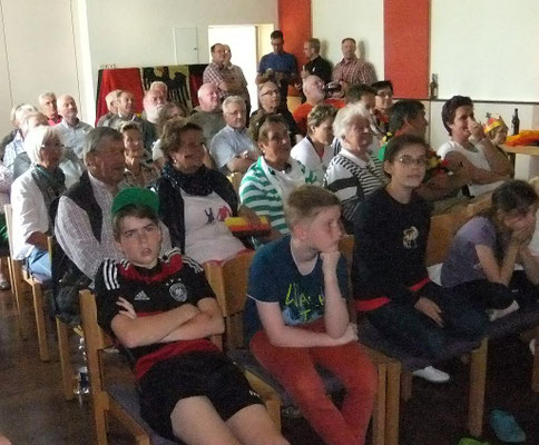 Fußballweltmeisterschaft 2014 - beim "Rudelgucken am 26.06.2014