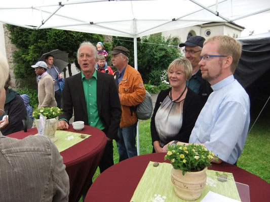 Beim Gemeindefest 2014 mit Bürgermeister Ulli Winkelmann