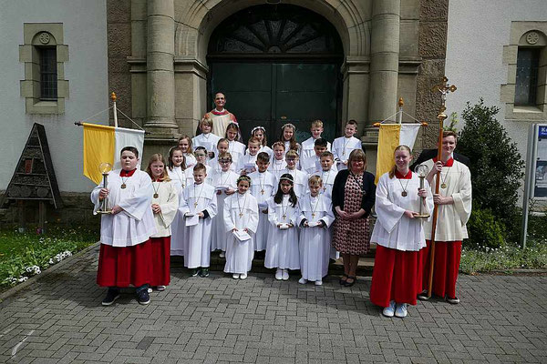 Gruppenfoto nach der Hl. Messe