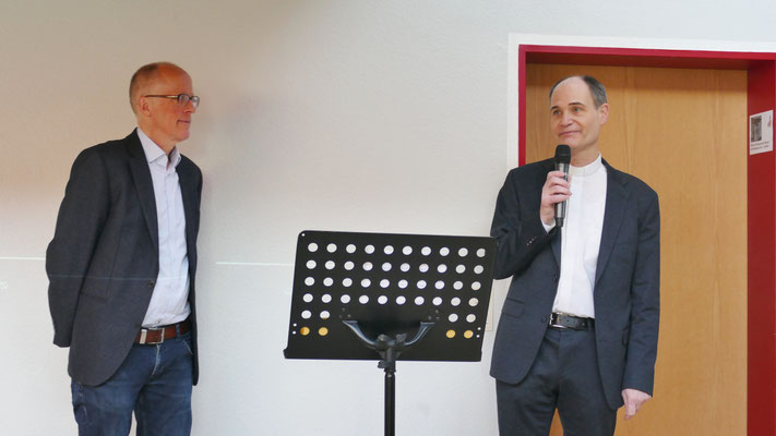 Pfarrer Holger Schmitz und Michael Schwermann