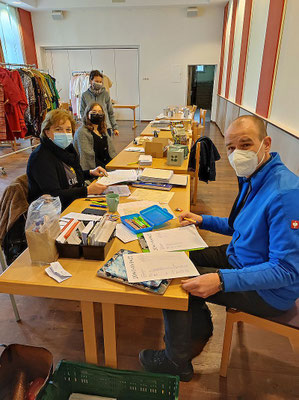 Orga-Team im Gemeindeheim