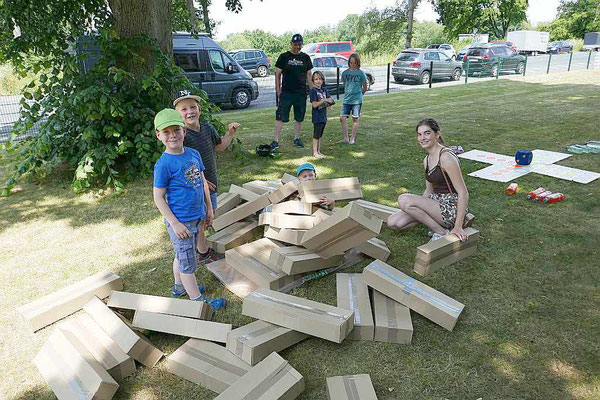 Das Jenga-Spiel ist geschafft