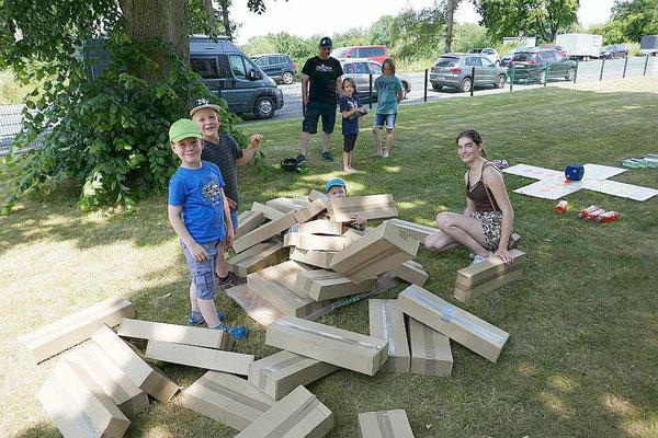 Das Jenga-Spiel ist geschafft