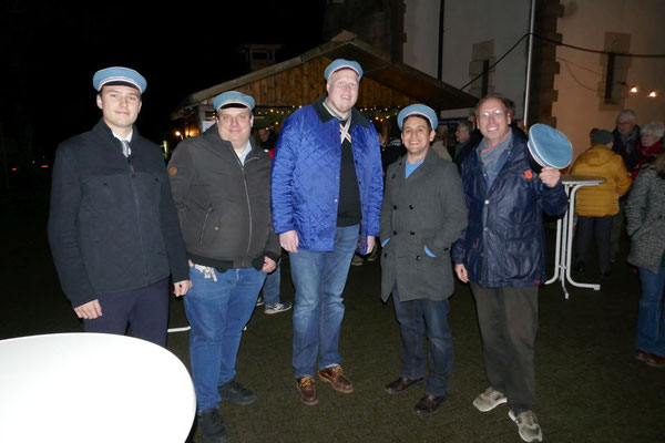 Pfarrers Gäste aus seiner Verbindung Silesia, Bochum