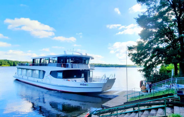 Das Elektroschiffchen auf dem Halterner Stausee