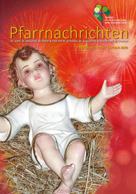 Titelseite der Pfarrnachrichten Dezember 2019 und Januar 2020