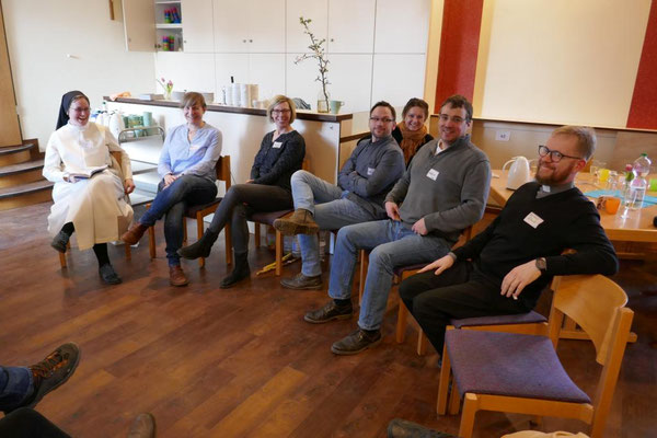In einer Diskussionsgruppe beim Familientag 2018