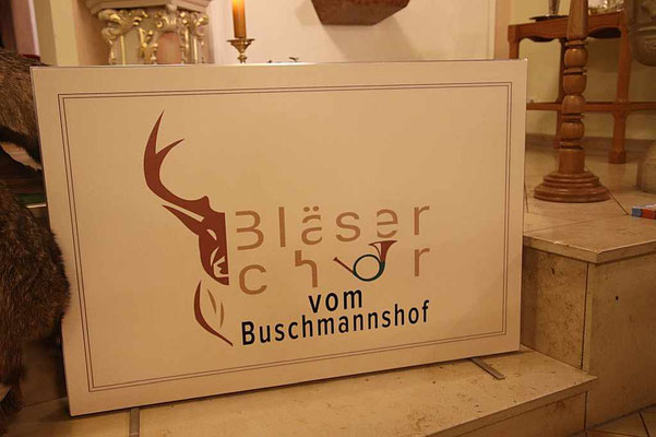 Tafel des Bläserchors Buschmannshof