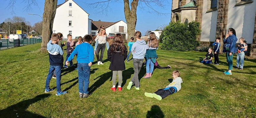 Beim Spiel auf der Kirchwiese