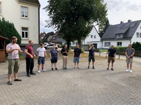 Abschlussrunde nach der Rückkehr in Haßlinghausen