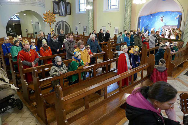 Während des Aussendungsgottesdienstes