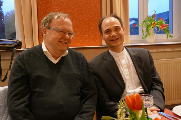 Diakon Thomas Becker und Pfarrer Holger Schmitz