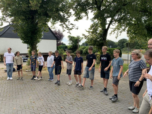 Abschlussrunde nach der Rückkehr in Haßlinghausen