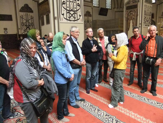 In der Ulu Cami Moschee in Bursa (Türkei)