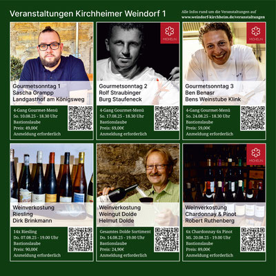 Die 36. Kirchheimer Weindorf Zeitung: Infos - In Gedenken - Speisen - Livemusik - Geschichte - Partner
