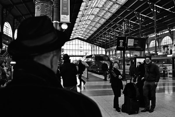 ... at the train station Gare du Nord - goodbye Paris!