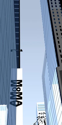 MOMA,  PaperPrint auf Alu / variable Größe und Material : Acryl, Aludibond, 