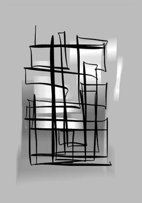 Zeichnung als Digital-Druck, 18x 13 cm