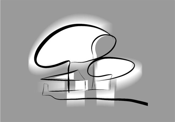Zeichnung als Digital-Druck, 13 x 18 cm