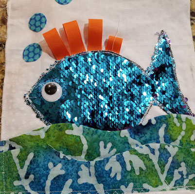Fish themed fidget page