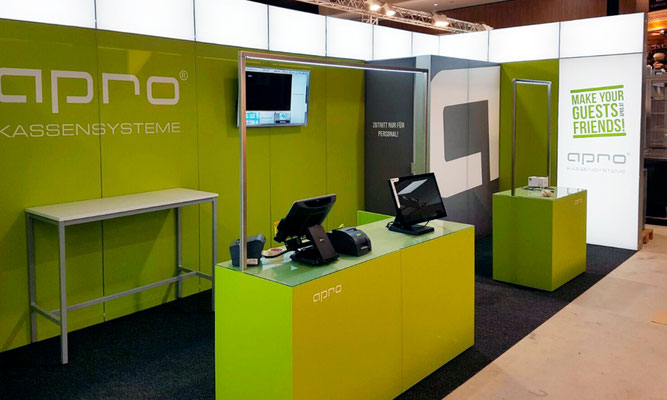 Mobiler Messestand APRO Kassensysteme, 2016