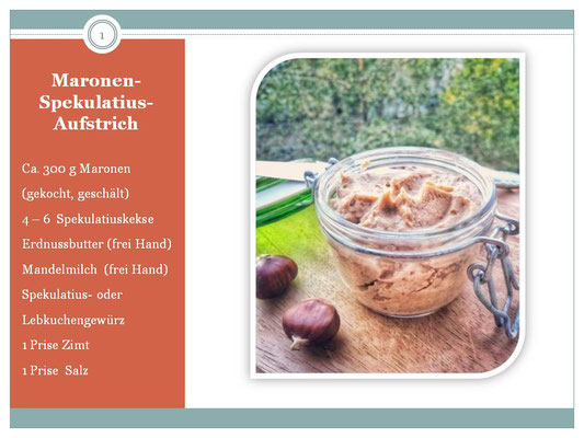 Rezept, Süß, Maronen-Spekulatius-Aufstrich