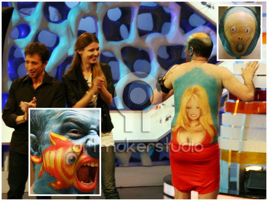 Homenaje a Pamela Anderson - "El grito" de Munch - Fish Face. El Hormiguero de CUATRO TV