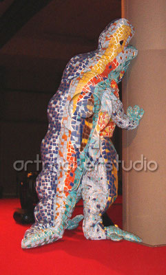 VESTUARIO DRAGON DE GAUDI Barcelona Evento Rímini Italia  "artmakerstudio"