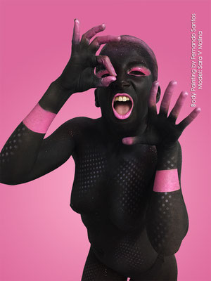 Body Painting Black & Pink