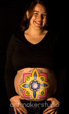 CURSO BELLY PAINT Madrid "MANDALA"  Modelo Diana