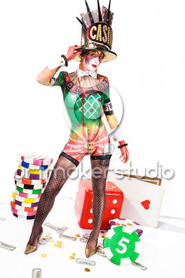 Body Painting 1er premio semifinal FIKAE 2008 "LUCKY GIRL"